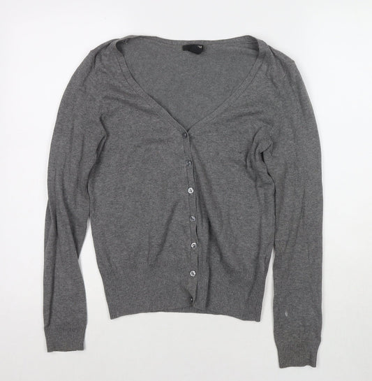 Womens UK Size S H&M Grey Cardigan Jumper