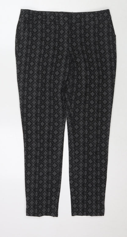 Womens UK Size 10 NEXT Regular Fit  Black Trousers