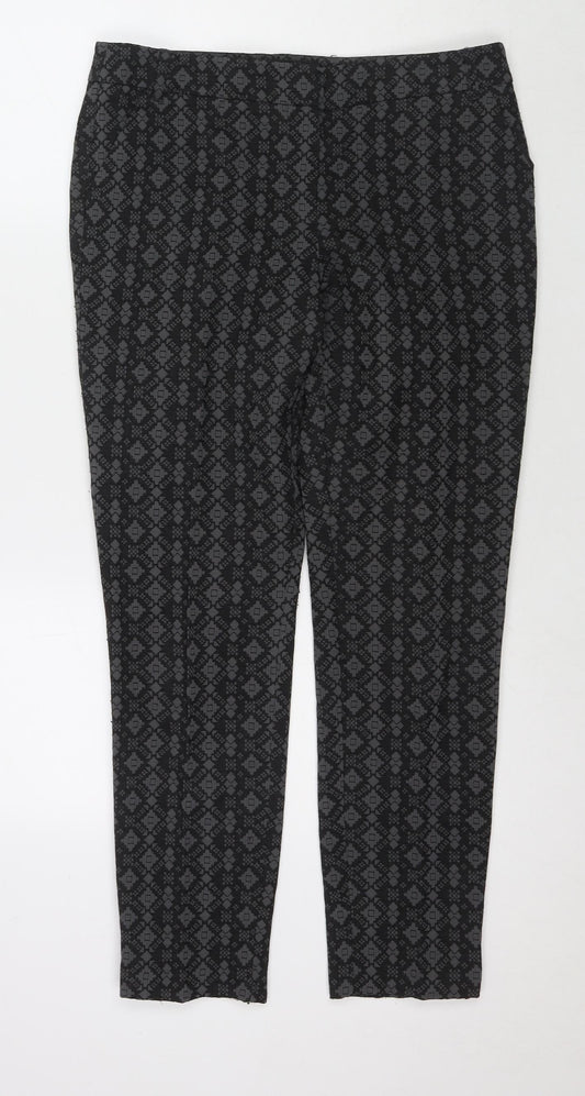 Womens UK Size 10 NEXT Regular Fit  Black Trousers