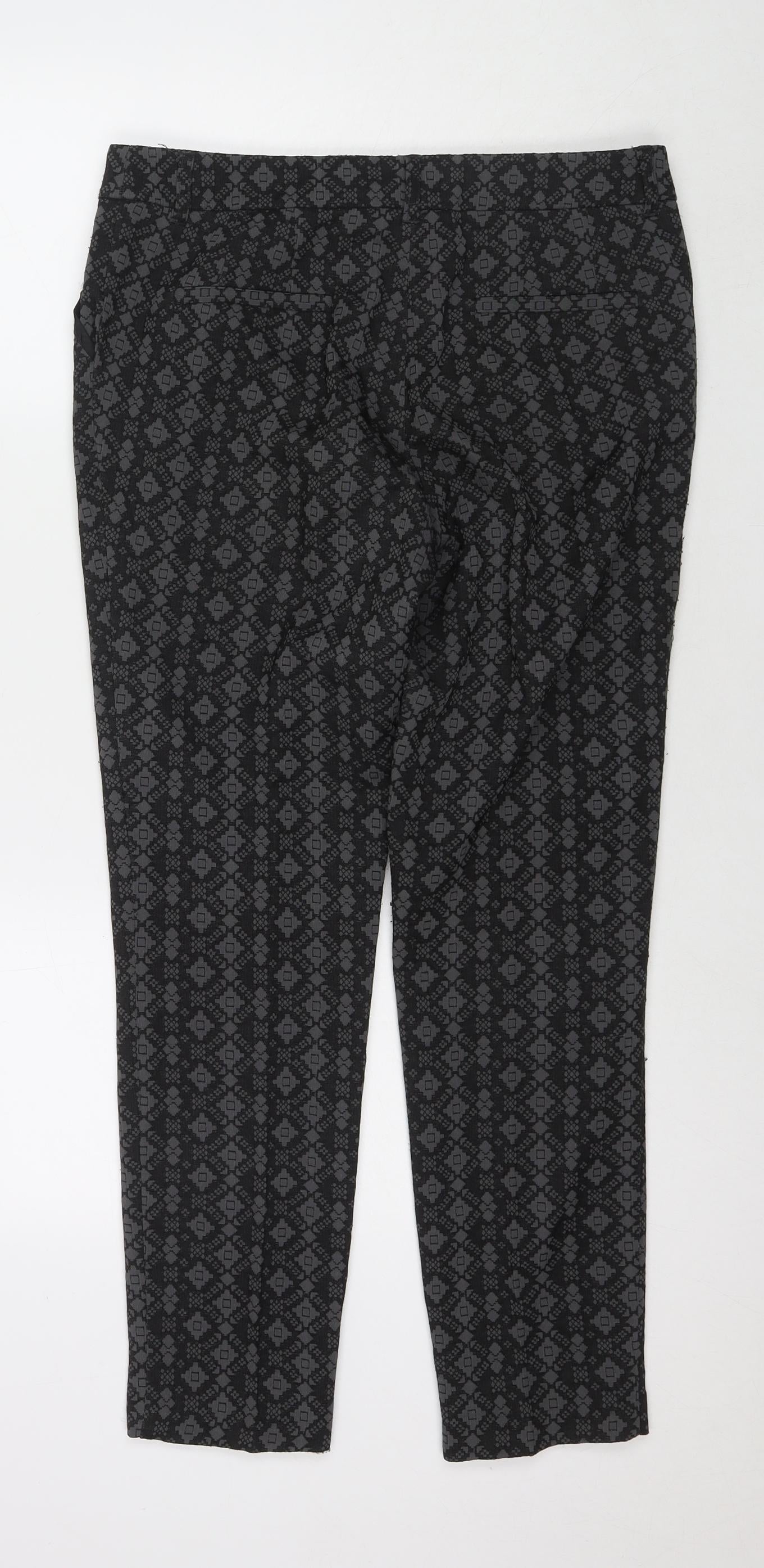 Womens UK Size 10 NEXT Regular Fit  Black Trousers