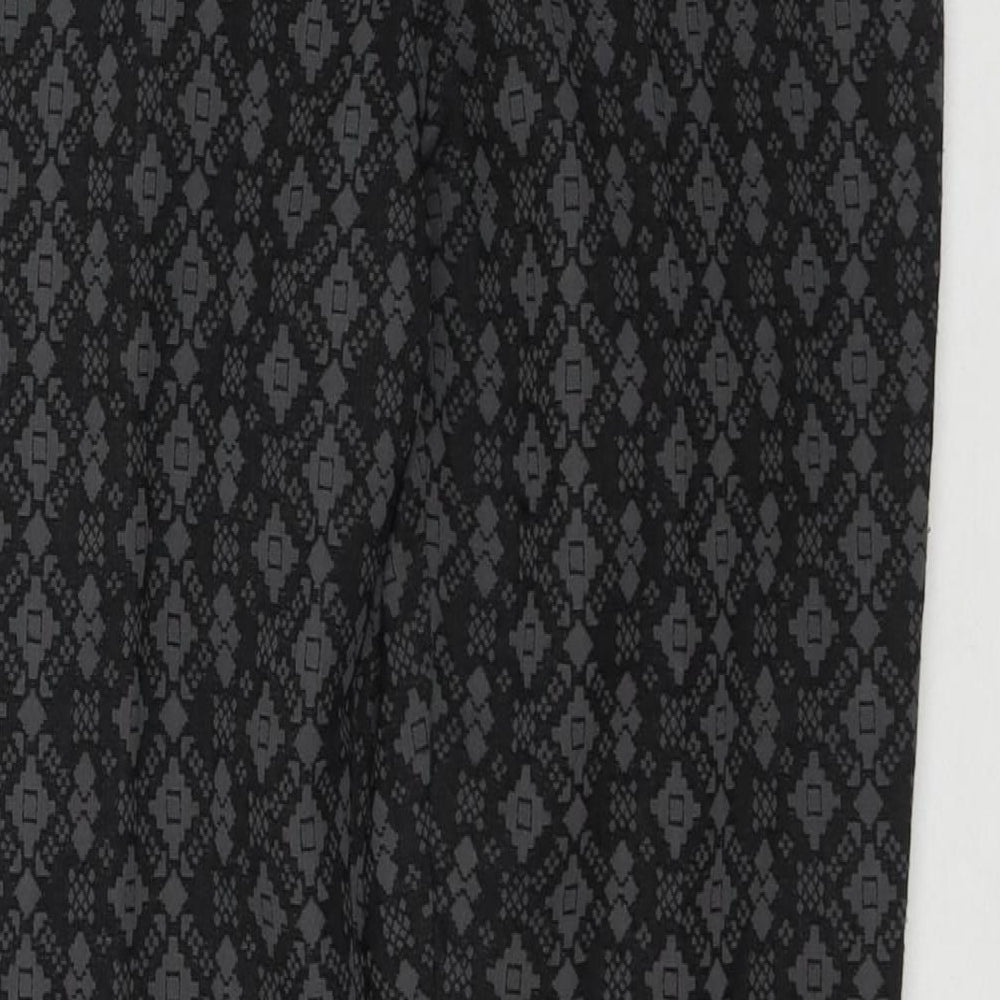 Womens UK Size 10 NEXT Regular Fit  Black Trousers