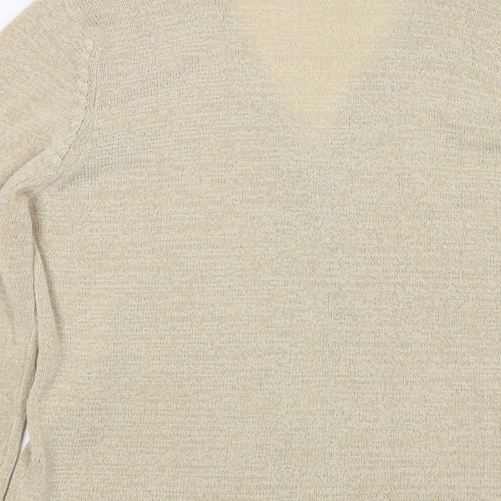 Womens UK Size 12 Marks and Spencer Beige Cardigan Jumper