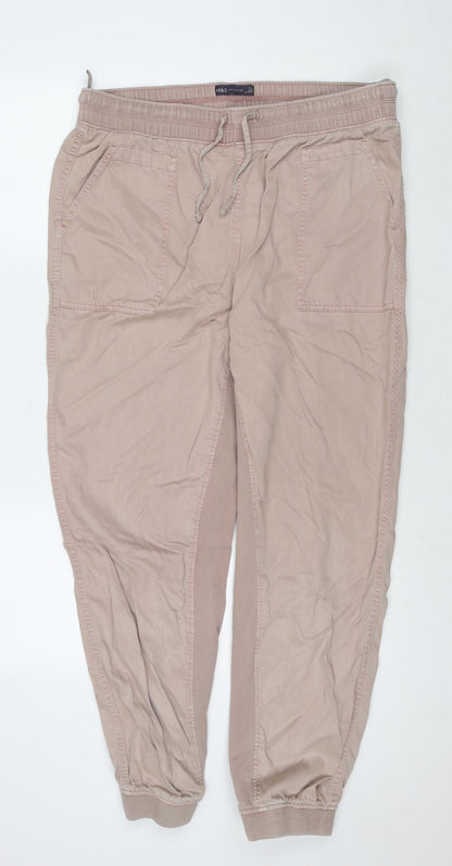Womens UK Size 18 Marks and Spencer Regular Fit  Beige Trousers