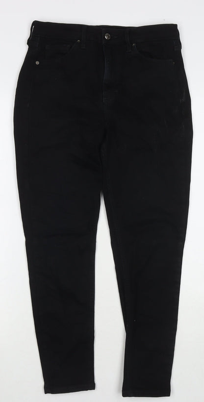 Topshop Womens Blue Cotton Skinny Jeans Size 30 in L30 in Regular Zip