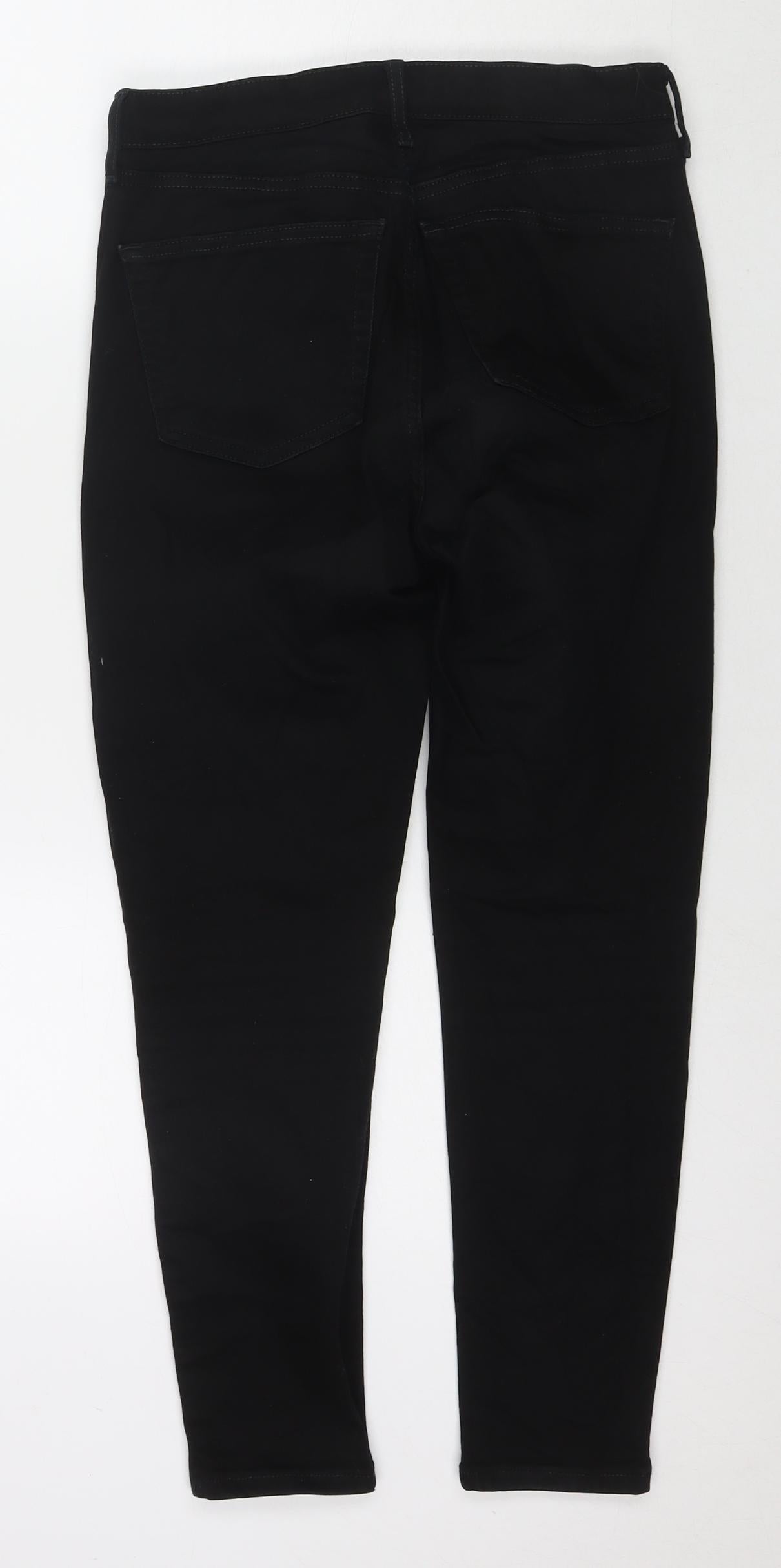 Topshop Womens Blue Cotton Skinny Jeans Size 30 in L30 in Regular Zip