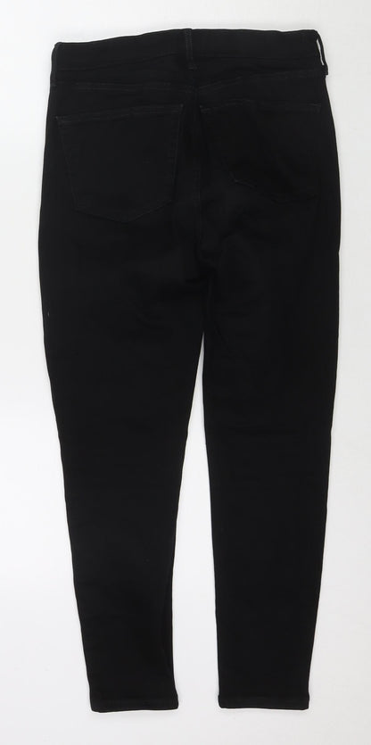 Topshop Womens Blue Cotton Skinny Jeans Size 30 in L30 in Regular Zip