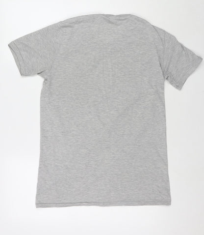 Womens UK Size L Disney Grey Basic T-Shirt