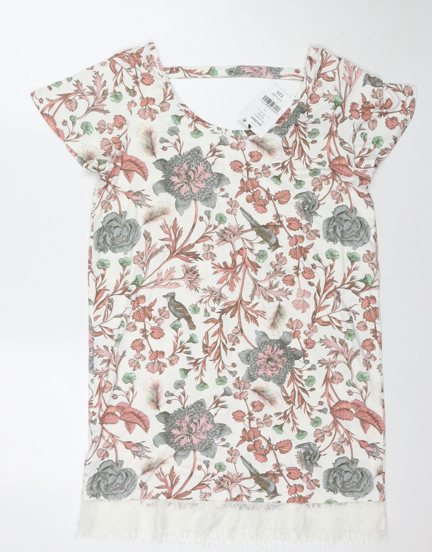 Womens UK Size 10 NEXT Multicoloured Tunic Blouse