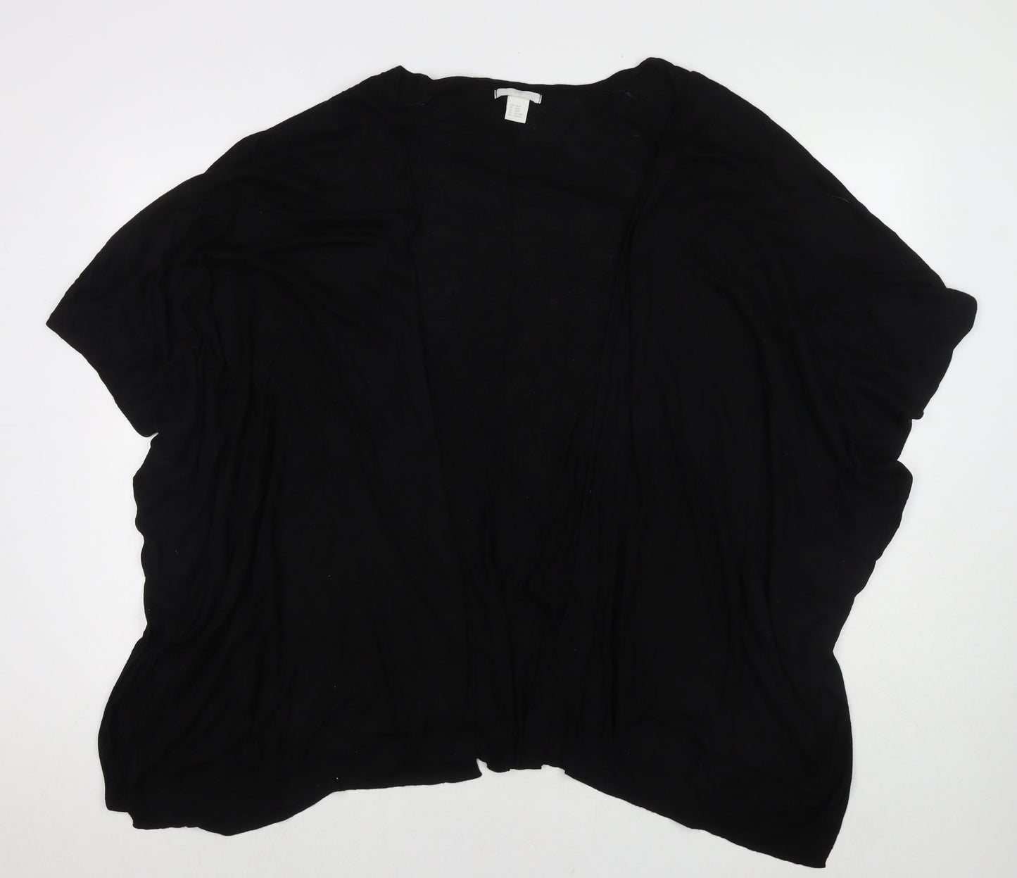 Womens UK Size XS H&M Black Cape Jumper
