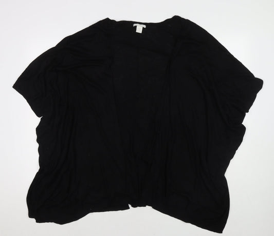Womens UK Size XS H&M Black Cape Jumper