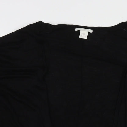Womens UK Size XS H&M Black Cape Jumper