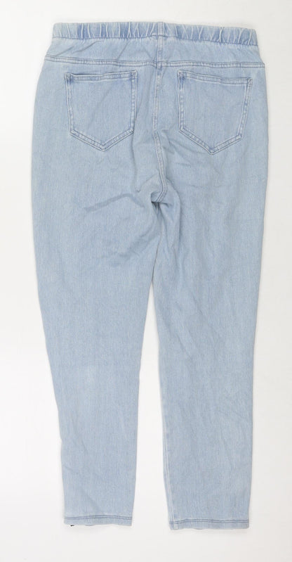 NEXT Womens Blue Cotton Jegging Jeans Size 10 L22 in Regular