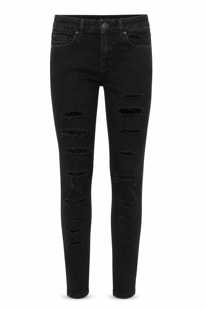 Womens UK Size 25 in Topshop Regular Fit Skinny Black Jeans