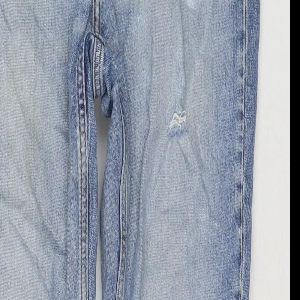 COS Mens Blue Cotton Straight Jeans Size 34 in L28 in Regular Zip