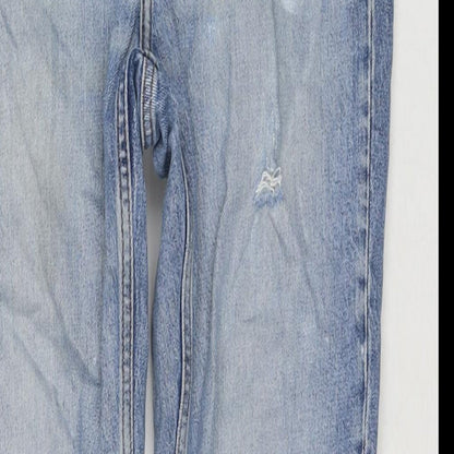 COS Mens Blue Cotton Straight Jeans Size 34 in L28 in Regular Zip