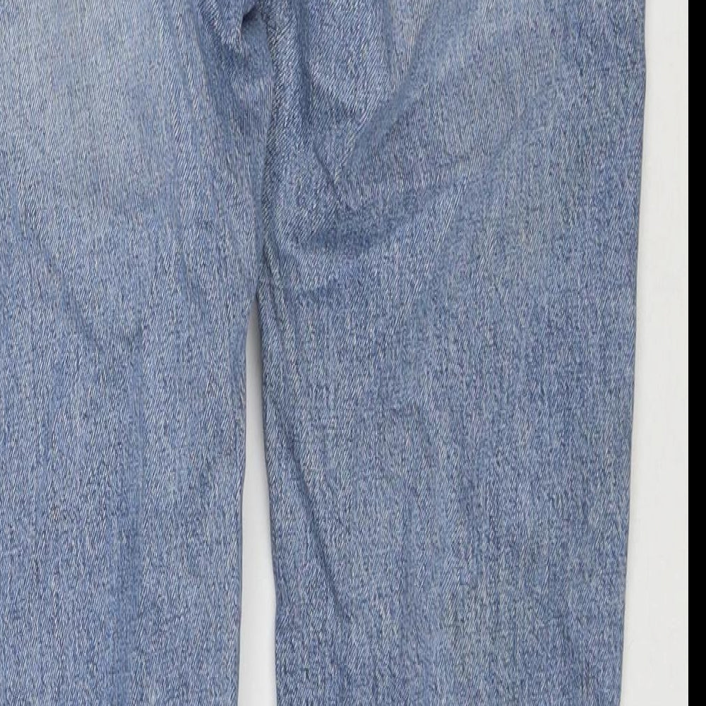 COS Mens Blue Cotton Straight Jeans Size 34 in L28 in Regular Zip