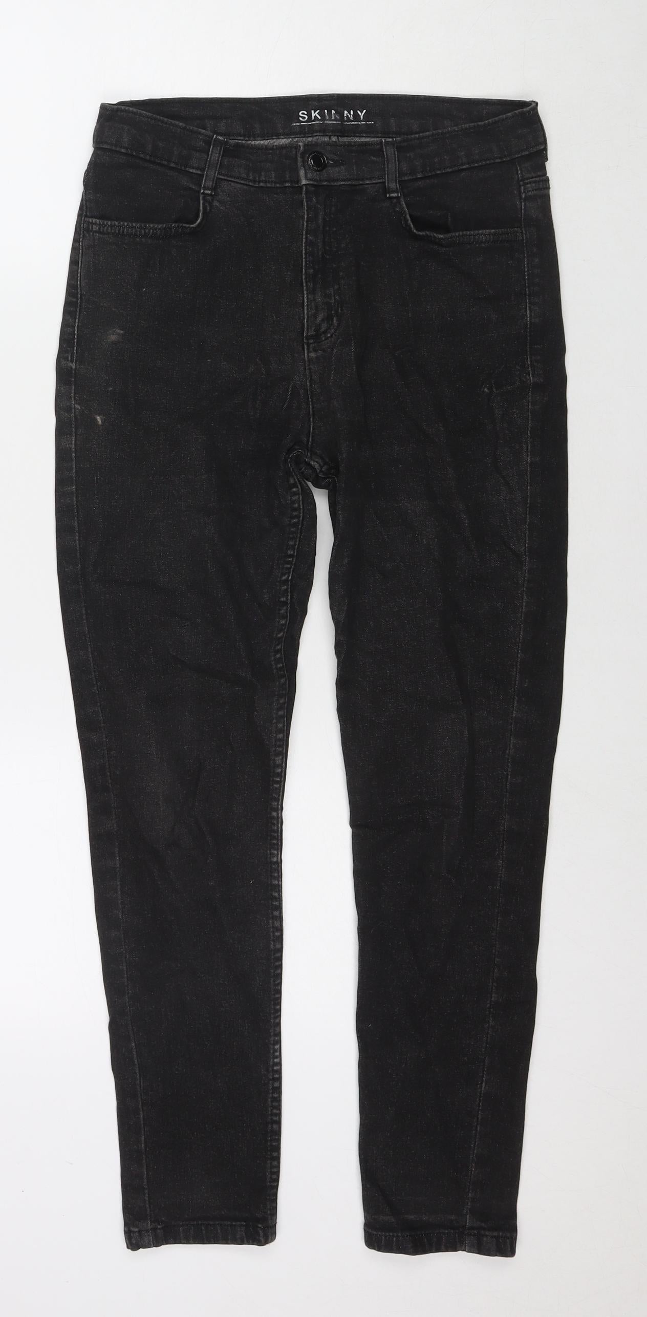 Womens UK Size 10 Marks and Spencer Regular Fit Skinny Black Jeans
