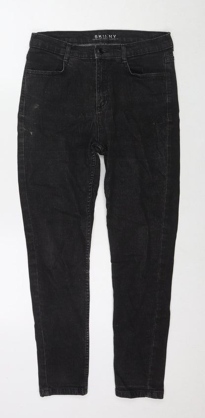Womens UK Size 10 Marks and Spencer Regular Fit Skinny Black Jeans