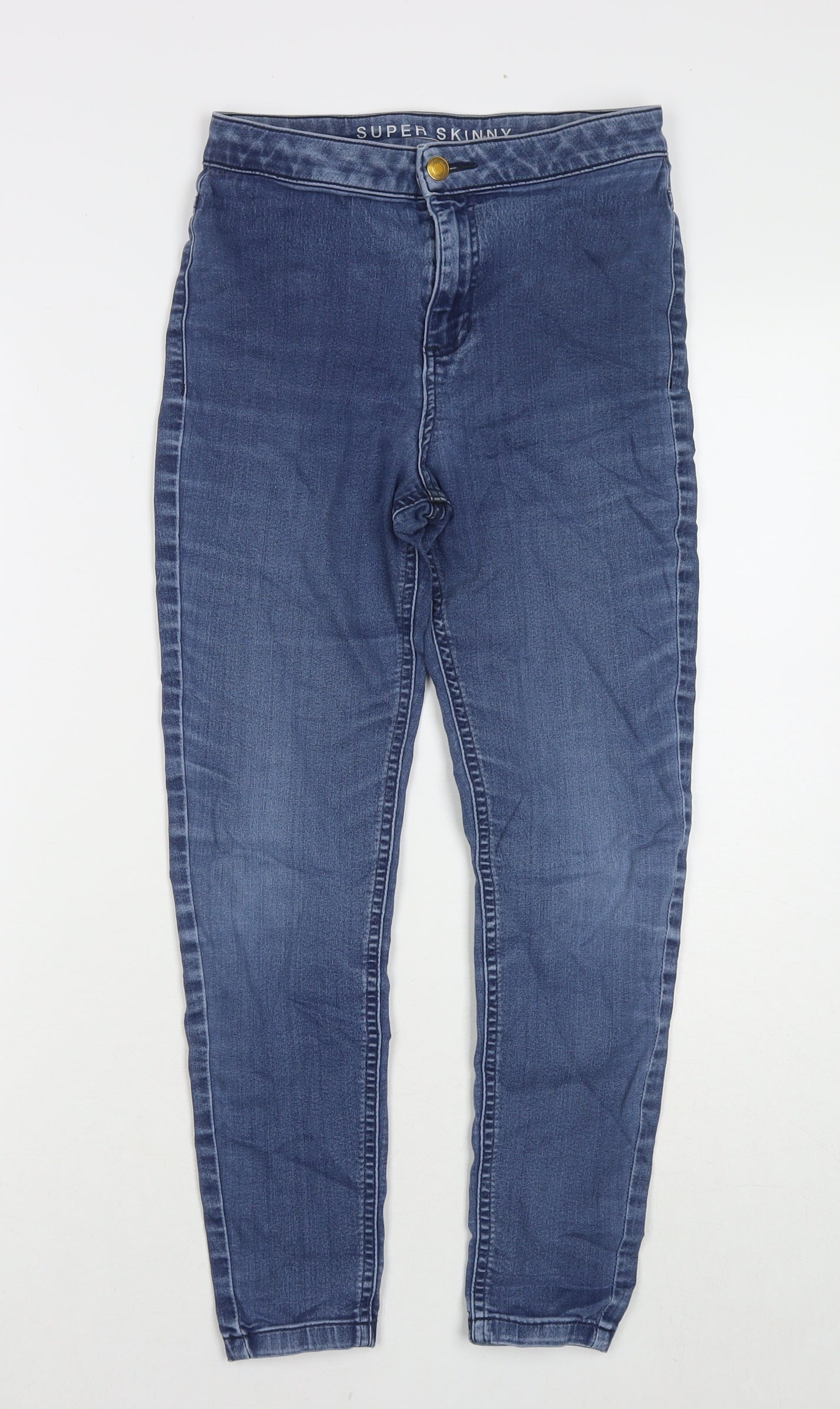 Womens UK Size 10 Marks and Spencer Regular Fit Skinny Blue Jeans
