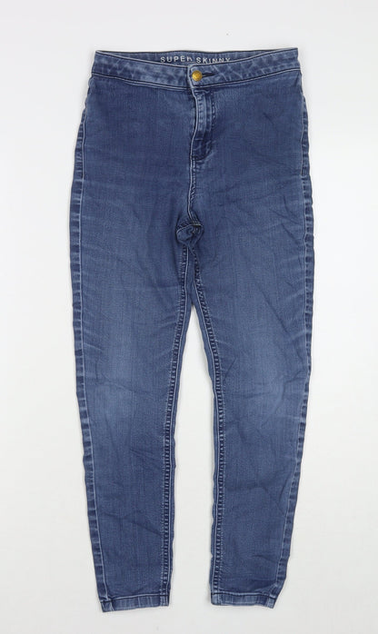Womens UK Size 10 Marks and Spencer Regular Fit Skinny Blue Jeans