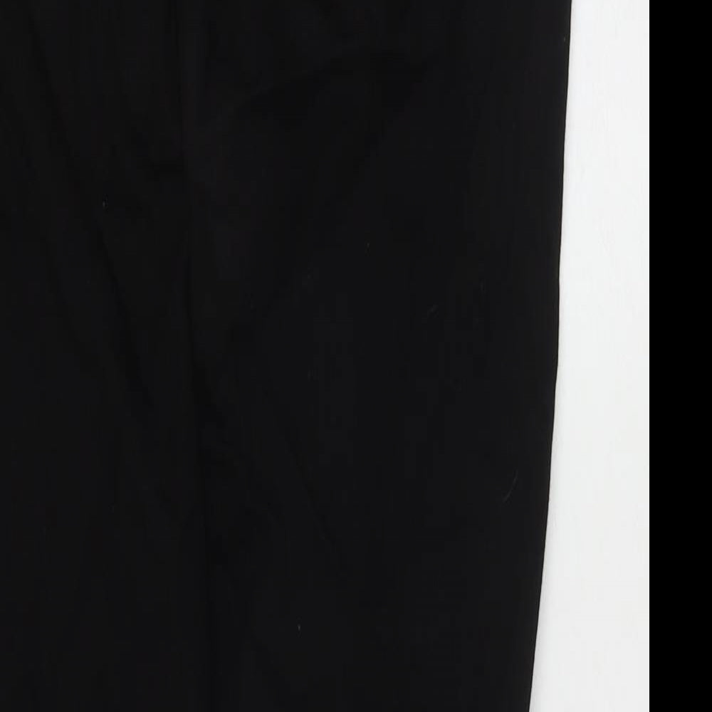 Brook Taverner Womens Black Cotton Straight Jeans Size 8 L27 in Regular Zip
