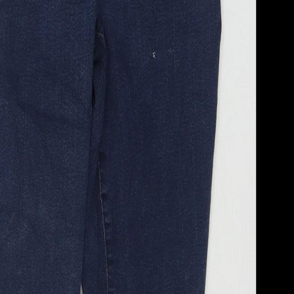 M&Co Womens Blue Cotton Jegging Jeans Size 12 L25 in Regular