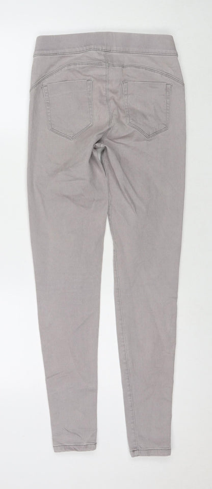 Denim & Co. Womens Grey Cotton Jegging Jeans Size 8 L29 in Regular