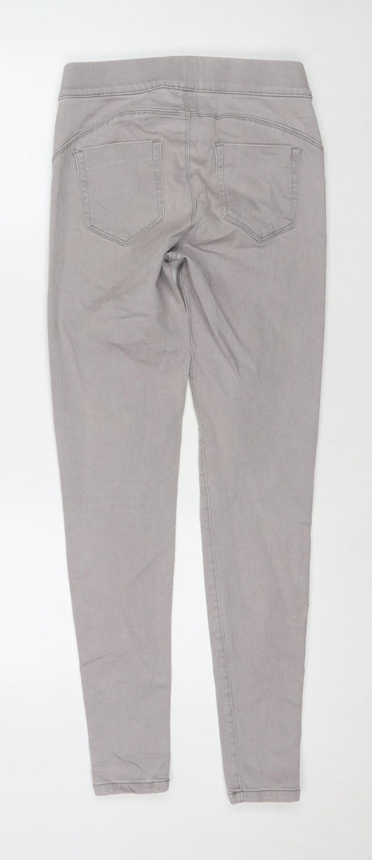Denim & Co. Womens Grey Cotton Jegging Jeans Size 8 L29 in Regular