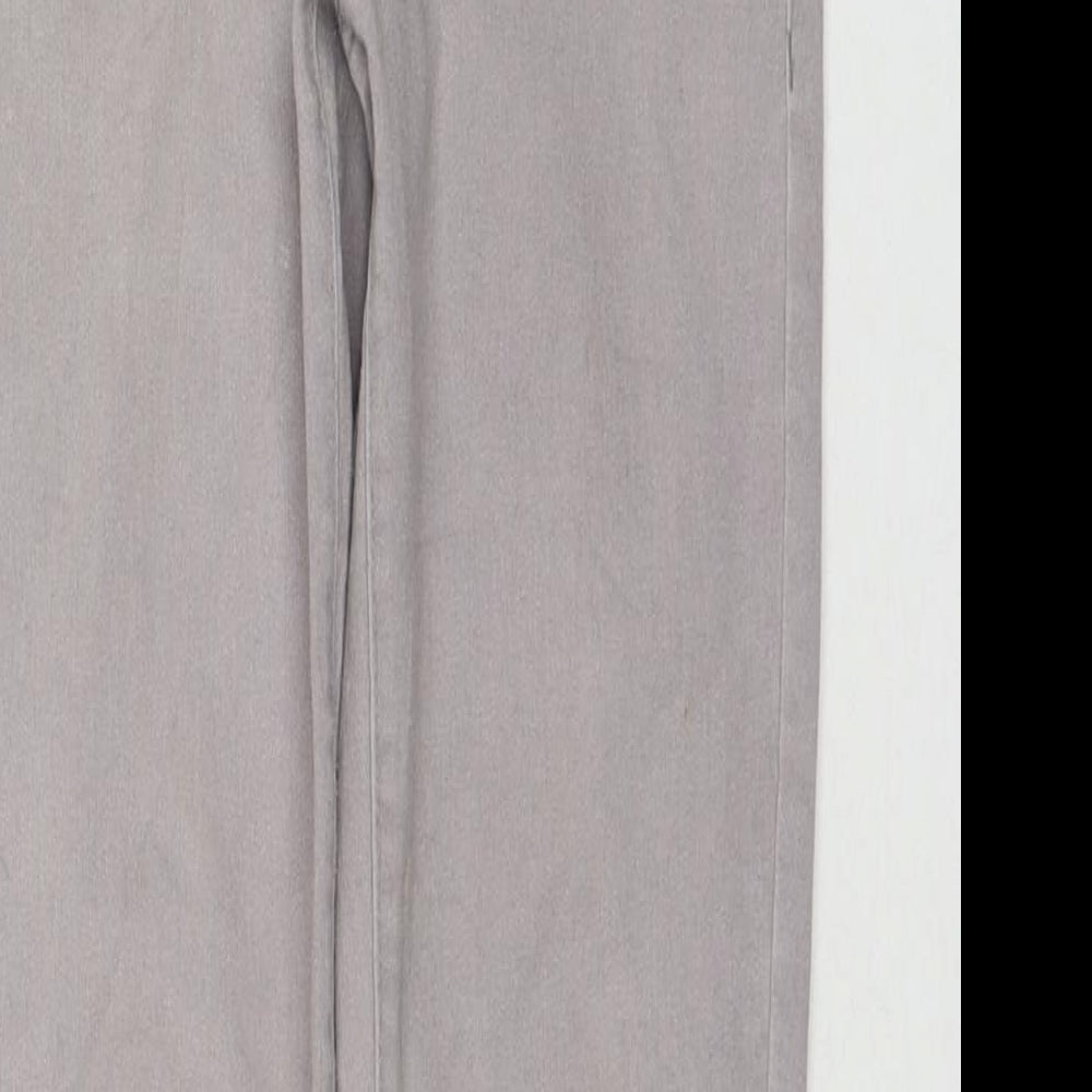 Denim & Co. Womens Grey Cotton Jegging Jeans Size 8 L29 in Regular