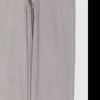 Denim & Co. Womens Grey Cotton Jegging Jeans Size 8 L29 in Regular