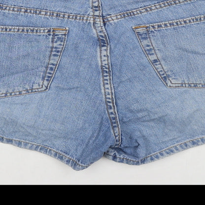 Gap Womens Blue Cotton Hot Pants Shorts Size 28 in L3 in Regular Zip