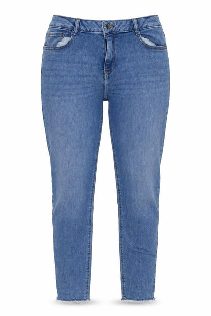 Max Womens Blue Polyester Blend Skinny Jeans Size 16 L26 in Slim Zip