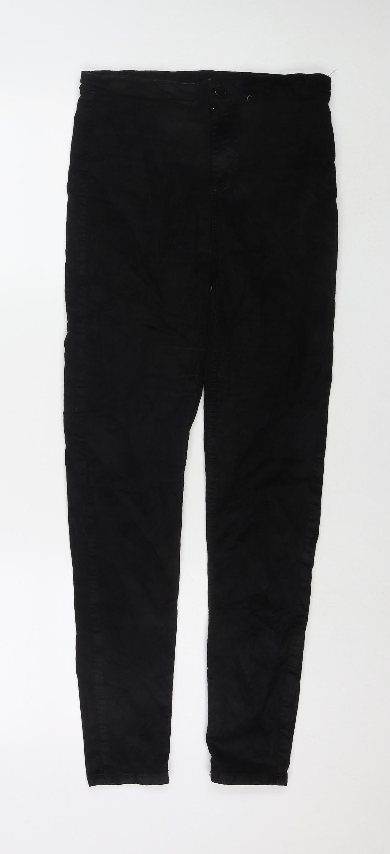 Womens UK Size 28 in Topshop Regular Fit  Black Trousers