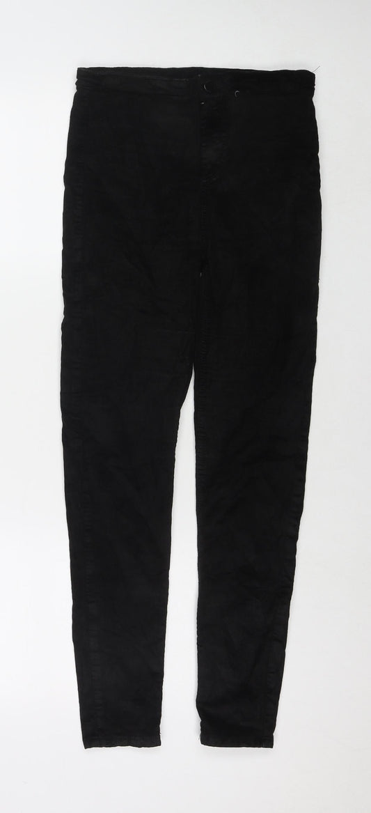 Womens UK Size 28 in Topshop Regular Fit  Black Trousers