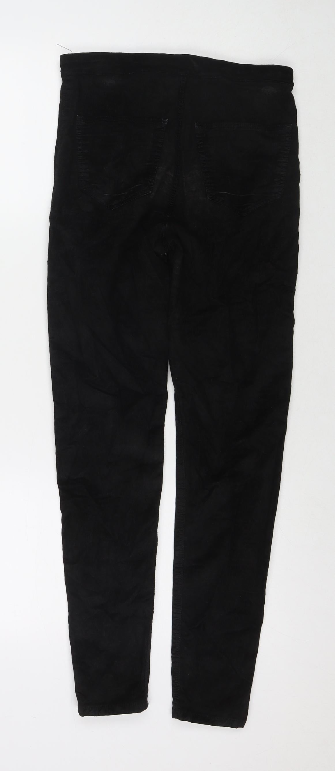 Womens UK Size 28 in Topshop Regular Fit  Black Trousers