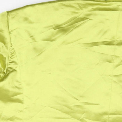 H&M Womens Yellow Jacket Blazer Size L Button