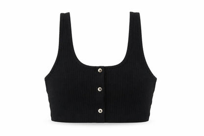 Womens UK Size 10 Topshop Black Cropped T-Shirt