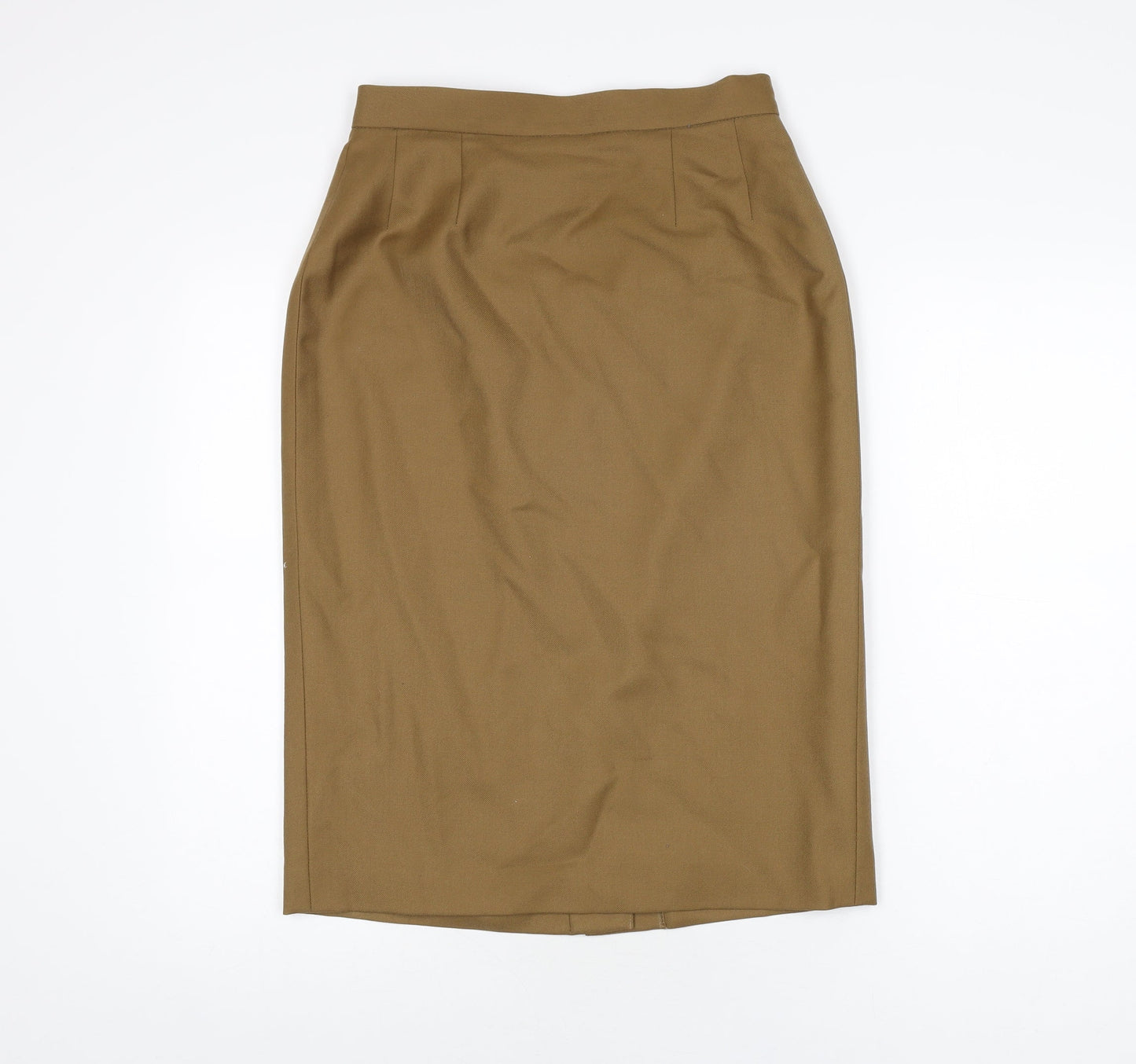 Dalkeith Womens Brown Polyester Straight & Pencil Skirt Size 12 Zip