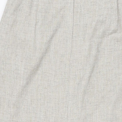 Oscar B Womens Beige Polyester Straight & Pencil Skirt Size 18 Zip