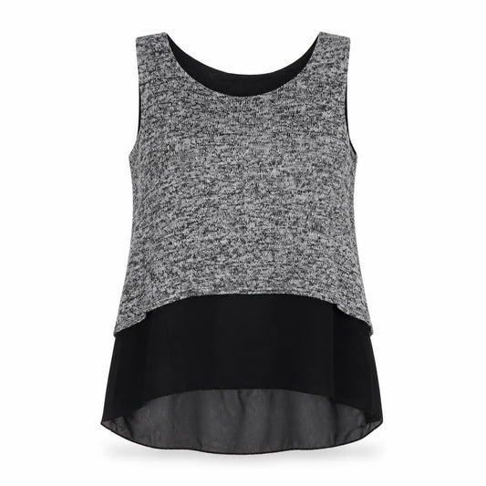 Womens UK Size M QED London Grey Basic T-Shirt