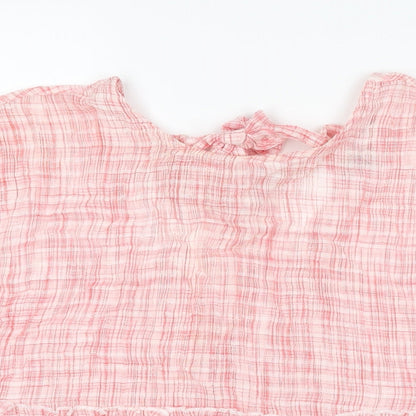 Womens UK Size 10 NEXT Red Basic T-Shirt