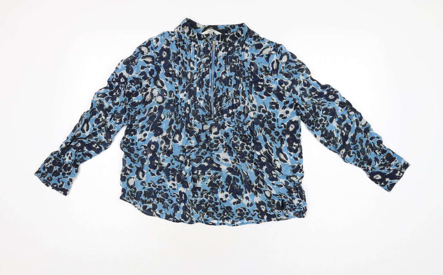 Womens UK Size 6 NEXT Blue Basic Blouse
