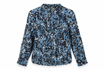 Womens UK Size 6 NEXT Blue Basic Blouse