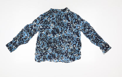 Womens UK Size 6 NEXT Blue Basic Blouse