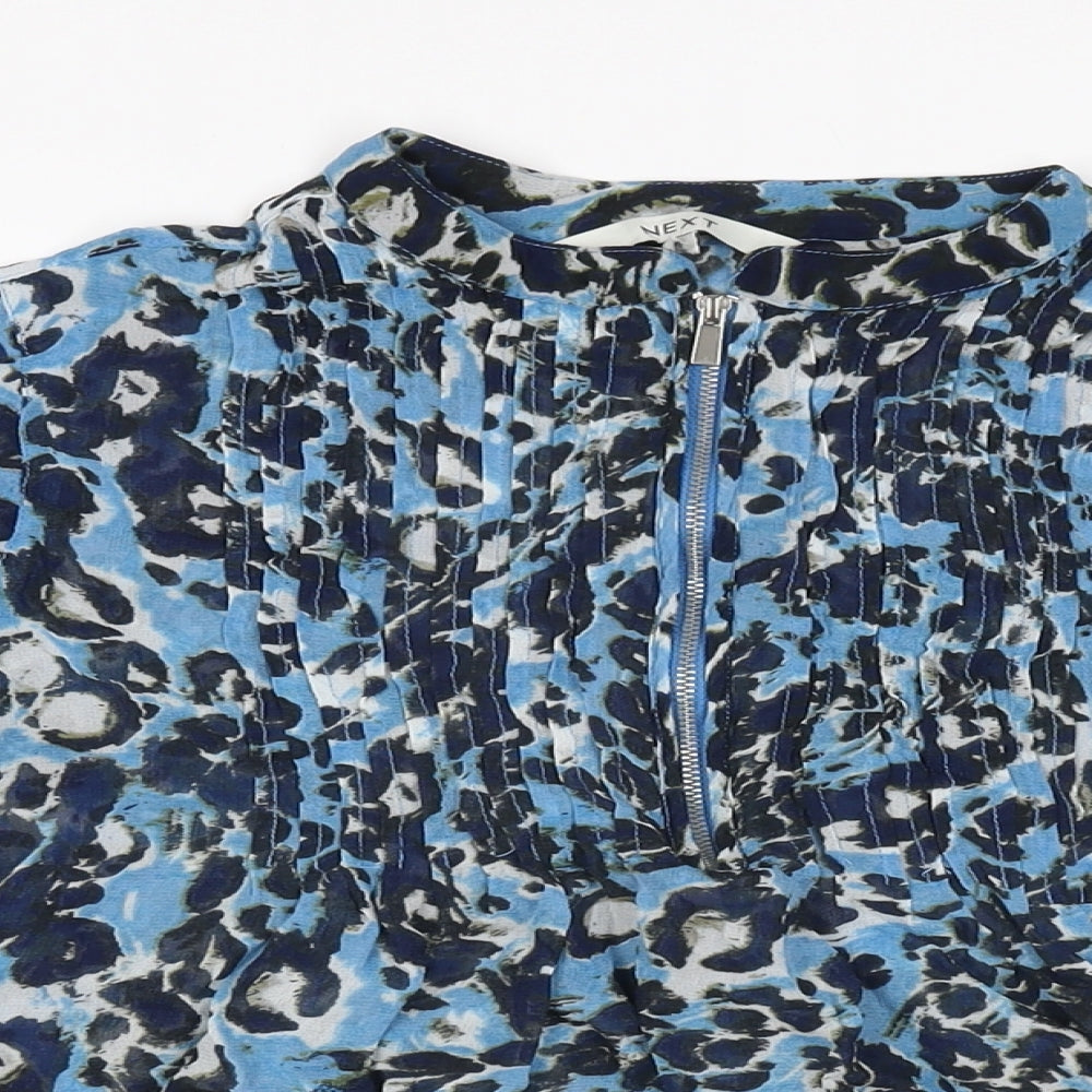Womens UK Size 6 NEXT Blue Basic Blouse