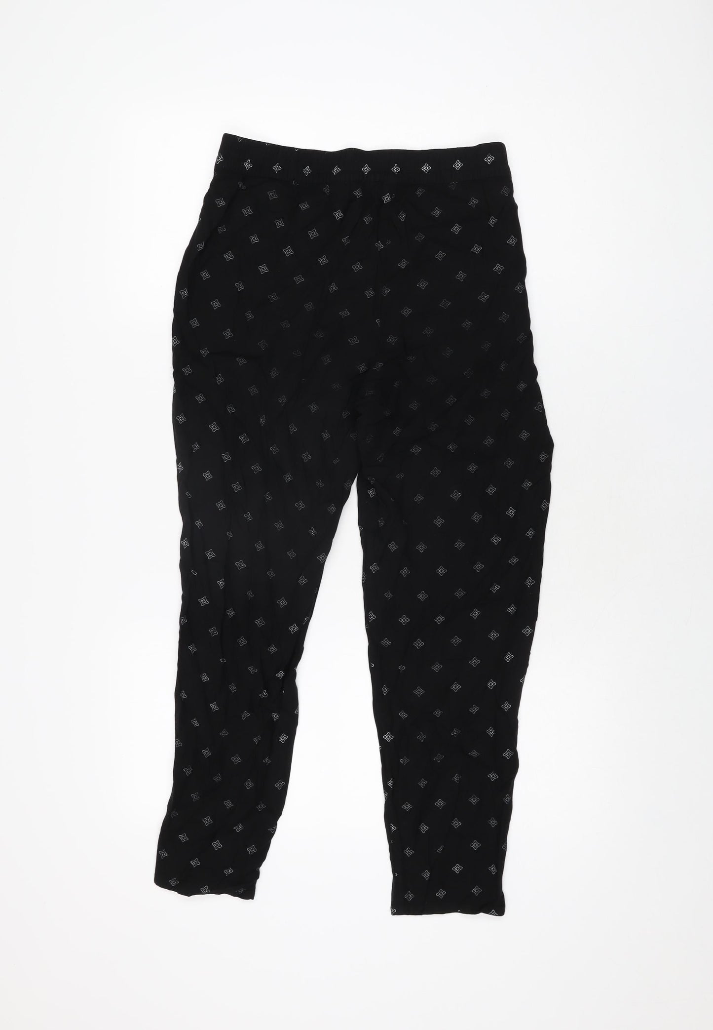 Womens UK Size 12 H&M Regular Fit  Black Trousers