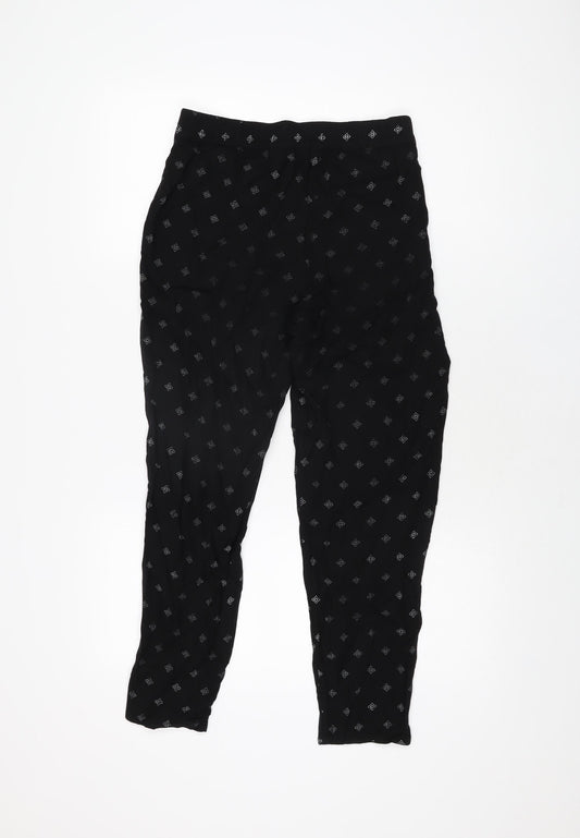 Womens UK Size 12 H&M Regular Fit  Black Trousers