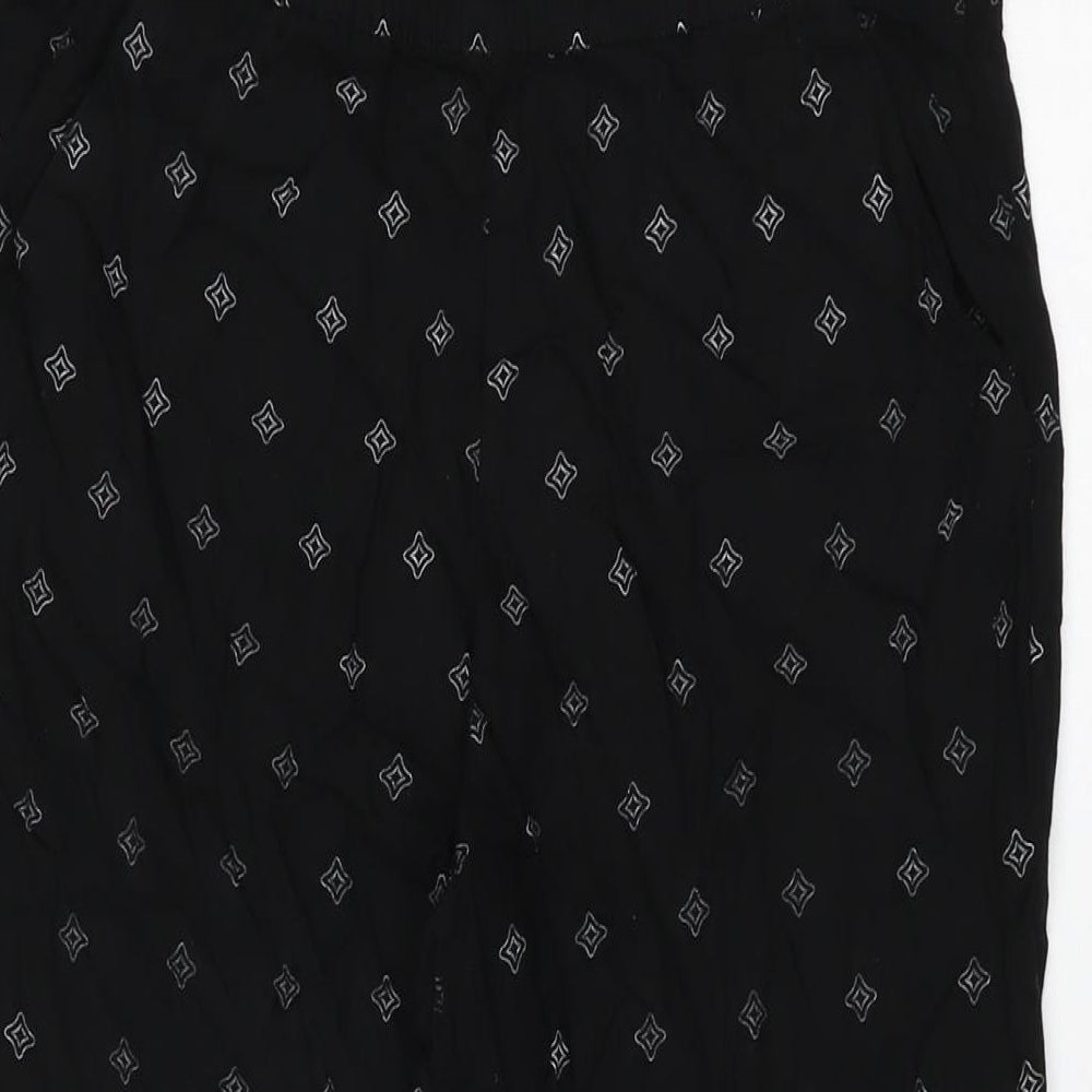 Womens UK Size 12 H&M Regular Fit  Black Trousers