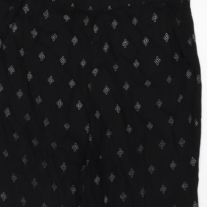 Womens UK Size 12 H&M Regular Fit  Black Trousers