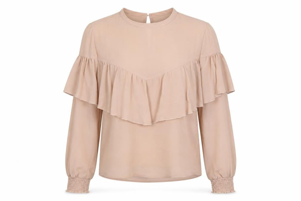 Womens UK Size XS Bershka Pink Basic Blouse